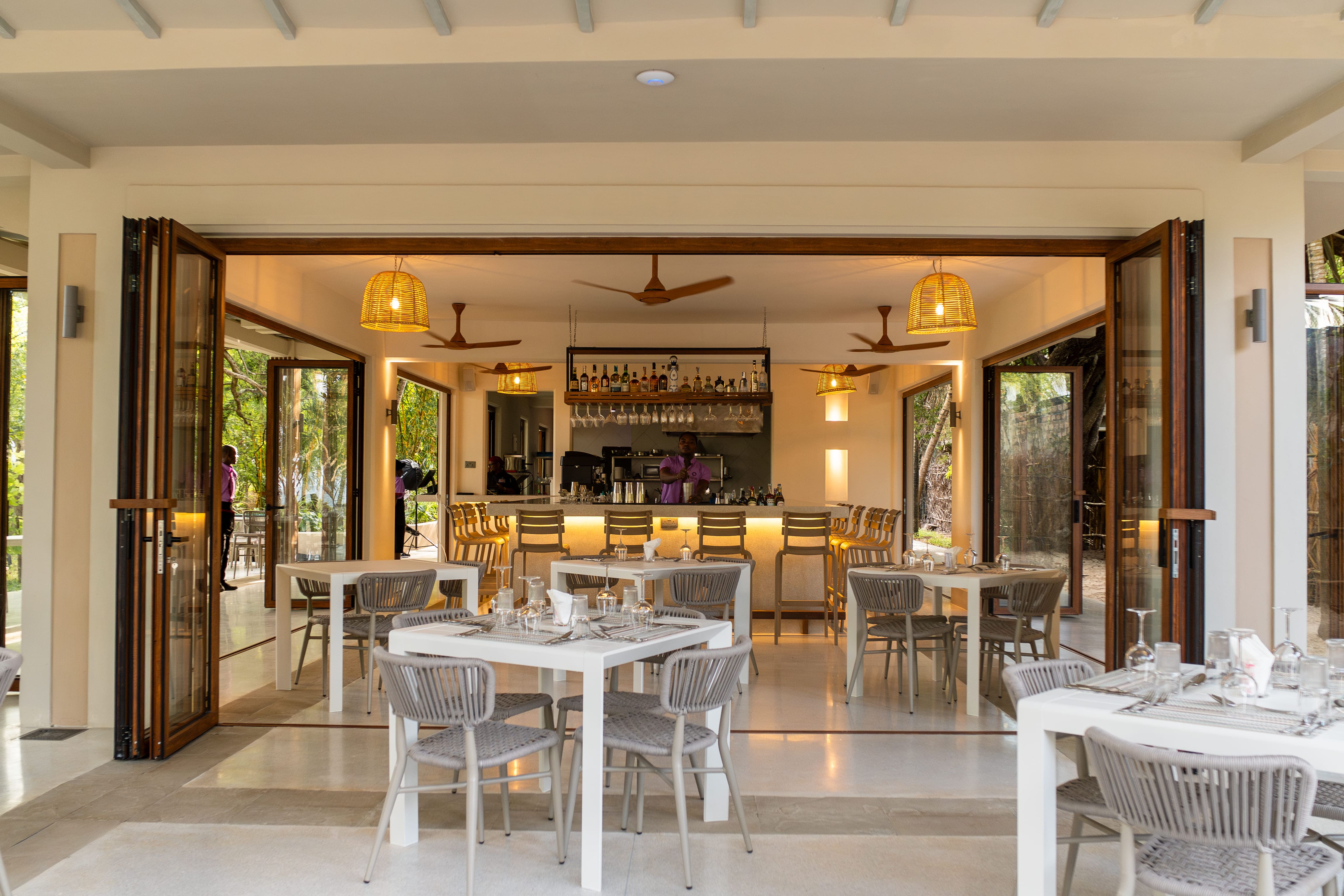 Plated dish at Tribal Kilifi Beach